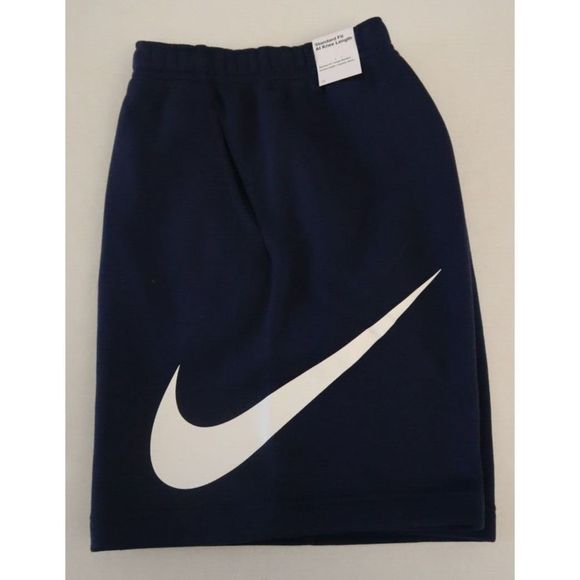 Nike BV2721 410 Men's Sz 2XL Blue/White Sportswear Club Graphic Sweat Shorts - Picture 4 of 5